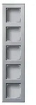 Profil 55 5-fach f&uuml;r senkrechte und waagerechte Installation (Aluminium)