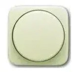 Zentralscheibe mit Drehknopf f&uuml;r Busch-Dimmer (wei&szlig;)