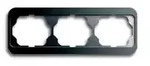 Abdeckrahmen alpha nea, 3-fach, waagerecht (platin)