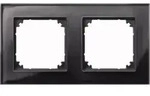 M-Plan Echtglasrahmen, 2fach (Onyxschwarz)