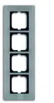Abdeckrahmen carat, 4-fach (Edelstahl)