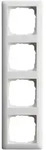 Gira Abdeckrahmen Standard 55, 4-fach (reinwei&szlig;, seidenmatt)