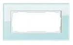 GIRA Abdeckrahmen Esprit , ohne Mittelsteg, 2-fach (Glas Mint)