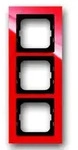 Abdeckrahmen Busch-axcent, 3-fach (rot)