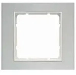 Abdeckrahmen B.3, 1-fach (Aluminium/polarwei&szlig;)