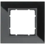Berker Abdeckrahmen B.7 Glas, 1-fach (schwarz)