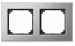 M-Plan Metallrahmen, 2fach (Platinsilber)