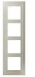 Rahmen LS-design - 4-fach (Edelstahl)