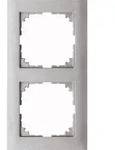 M-Pure-Rahmen 2fach (aluminium matt)