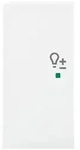 Wippe 2-fach links, mit Symbol "Dimmer" f&uuml;r Busch-free@home&reg; Busch-balance&reg;