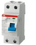 ABB FI-Schutzschalter F202A-25/0.03, 25A, 30mA, Typ A, 2polig