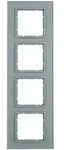 Berker Abdeckrahmen B.7 Glas, 4-fach (alu)