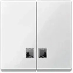 Merten Wippe f&uuml;r Serienschalter mit Symbolfenster, System M (polarwei&szlig; gl&auml;nzend)