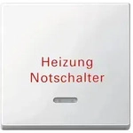 Merten Wippe mit Kontrollfenster und Aufdruck Heizungsnotschalter, System M