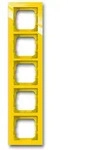 Abdeckrahmen Busch-axcent, 5-fach (gelb)
