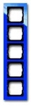 Abdeckrahmen Busch-axcent, 5-fach (blau)