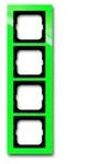 Abdeckrahmen Busch-axcent, 4-fach (gr&uuml;n)