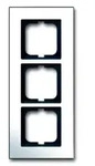 Abdeckrahmen carat, 3-fach (Chrom)