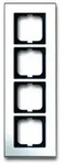 Abdeckrahmen carat, 4-fach (Chrom)