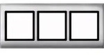 AQUADESIGN-Rahmen 3fach (aluminium gl&auml;nzend)