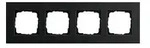 GIRA Abdeckrahmen 4-fach - Esprit (Aluminium schwarz)