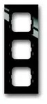 Abdeckrahmen Busch-axcent, 3-fach (schwarz)