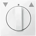 Merten Zentralplattef&uuml;r Rollladen-Tast-Rastschalter, System M (polarwei&szlig; matt)