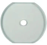 Berker Glasabdeckmittelplatte f&uuml;r Drehschalter/-taster (Glasserie klar)