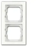 Abdeckrahmen Busch-axcent, 2-fach (wei&szlig;glas)
