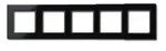 Jung Rahmen A creation, 5-fach (schwarz)