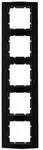 Abdeckrahmen B.3, 5-fach (schwarz/anthrazit)