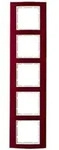 Abdeckrahmen B.3, 5-fach (rot/anthrazit)
