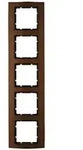 Abdeckrahmen B.3, 5-fach (braun/anthrazit)