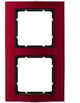 Abdeckrahmen B.3, 2-fach (rot/anthrazit)