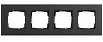 GIRA Abdeckrahmen 4-fach - Esprit (Linoleum-Multiplex Anthrazit)