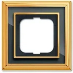 Busch-Jaeger Abdeckrahmen Busch-dynasty&reg;, 1-fach (Messing poliert, anthrazit)