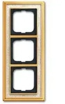 Busch-Jaeger Abdeckrahmen Busch-dynasty&reg;, 3-fach (Messing poliert, Dekor,