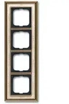 Busch-Jaeger Abdeckrahmen Busch-dynasty&reg;, 4-fach (Messing antik, Dekor,