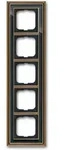 Busch-Jaeger Abdeckrahmen Busch-dynasty&reg;, 5-fach (Messing antik, anthrazit)