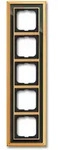 Busch-Jaeger Abdeckrahmen Busch-dynasty&reg;, 5-fach (Messing poliert, anthrazit)