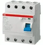 ABB FI-Schutzschalter F204A-40/0.03, 40A, 30mA, Typ A, 4polig