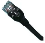 Patchkabel Cat. 6A, 4x2, RJ-45 Stecker, L&auml;nge:0,5m, schwarz