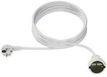Schuko-Verl&auml;ngerung, H05VV-F 3G1,5mm2, L&auml;nge:5m, wei&szlig;