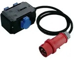 Bachmann CEE-Adapter, CEE 16A / 3x Schuko 16A, 1,5m H07RN-F 5G1,5