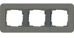 Gira E3 Abdeckrahmen 3-fach, Dunkelgrau Soft-Touch / Anthrazit