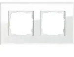 GIRA Abdeckrahmen 2-fach - Esprit (Glas wei&szlig;)