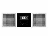 Jung Smart Radio DAB+, Set Stereo (Display schwarz, Lautsprecher Aluminium)