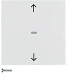 Berker Jalousie-Taste mit Aufdruck Symbol Pfeile (polarwei&szlig;, gl&auml;nzend)