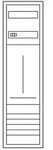 Hager Komplettschrank ZB313T1, 1 Z&auml;hlerfeld