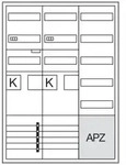 Hager Komplettschrank ZB33ET225W1, 2 Z&auml;hlerfelder eHZ, 1 Verteilerfeld, APZ